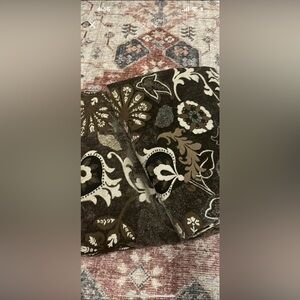 Brown Floral Curtains